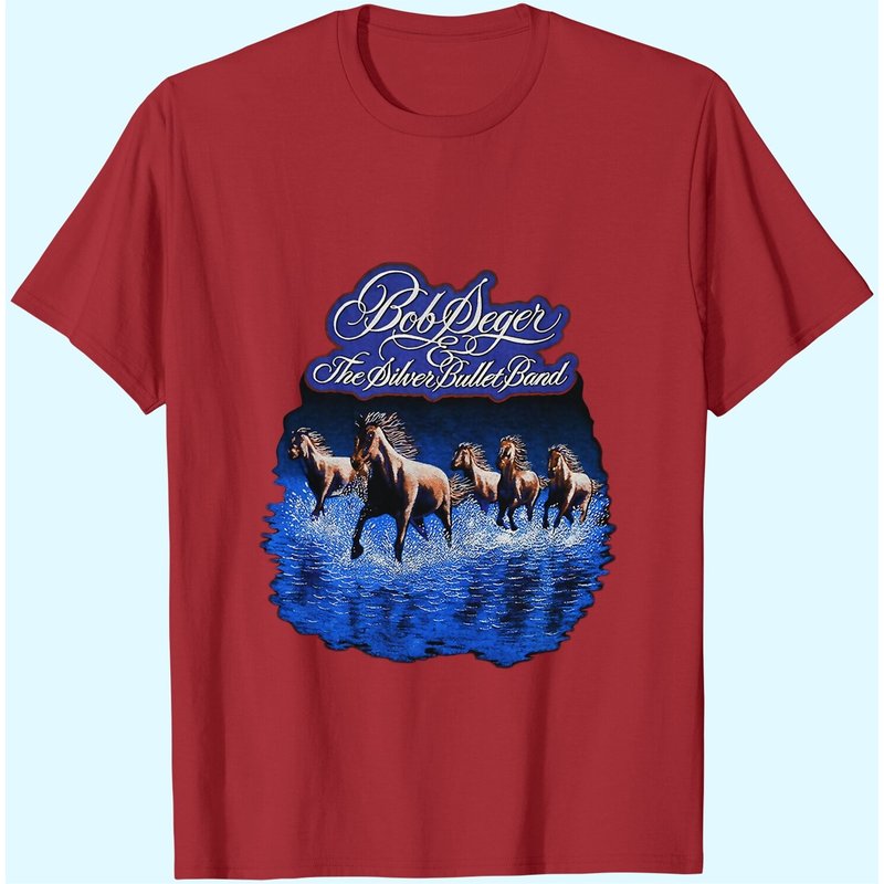 T-Shirt de Concert Bob Seger 1980 Against The Wind pour Hommes — T-shirts pour hommes