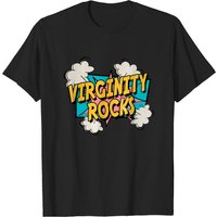 Virginity Rocks Original Comic T-Shirt for Men