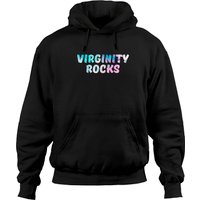 Hoodie à Capuche Infamous Quote Virginity Vintage Rocks — Sweats à capuche pour hommes