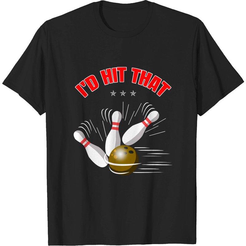 I'd Hit That Funny Bowling Shirt for Men — Mens T Shirts