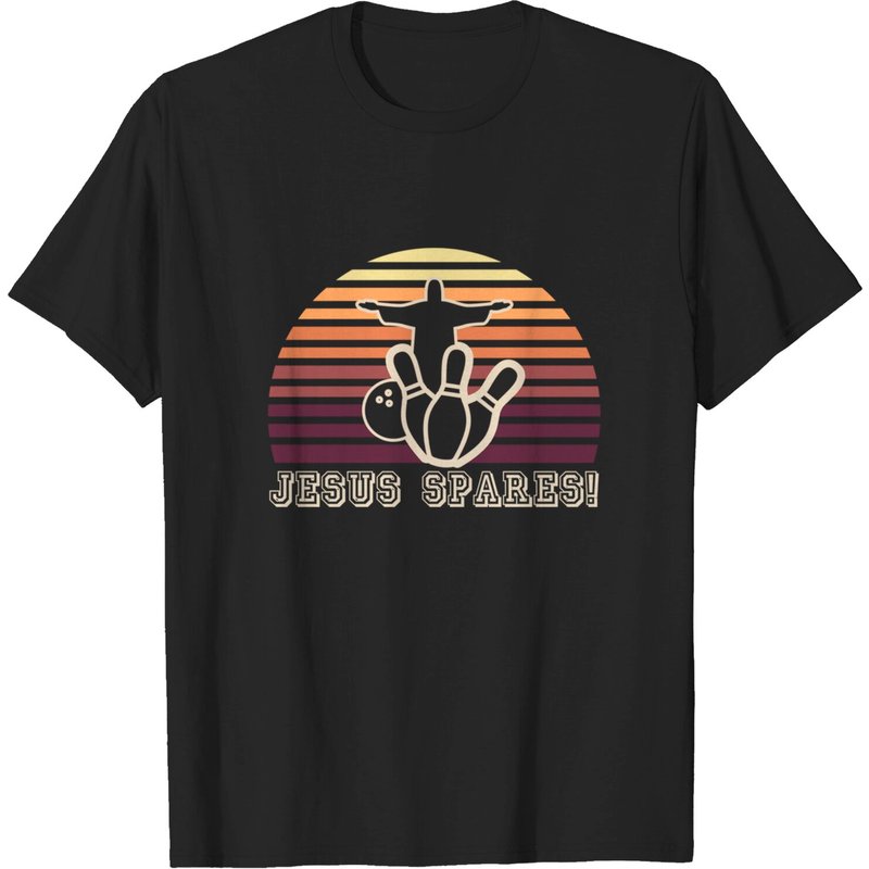 Jesus Spares Christian Bowling Lover T-shirt — Mens T Shirts