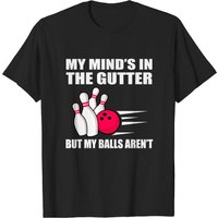 Bowling Accessories Kit T-Shirt for Men in Black