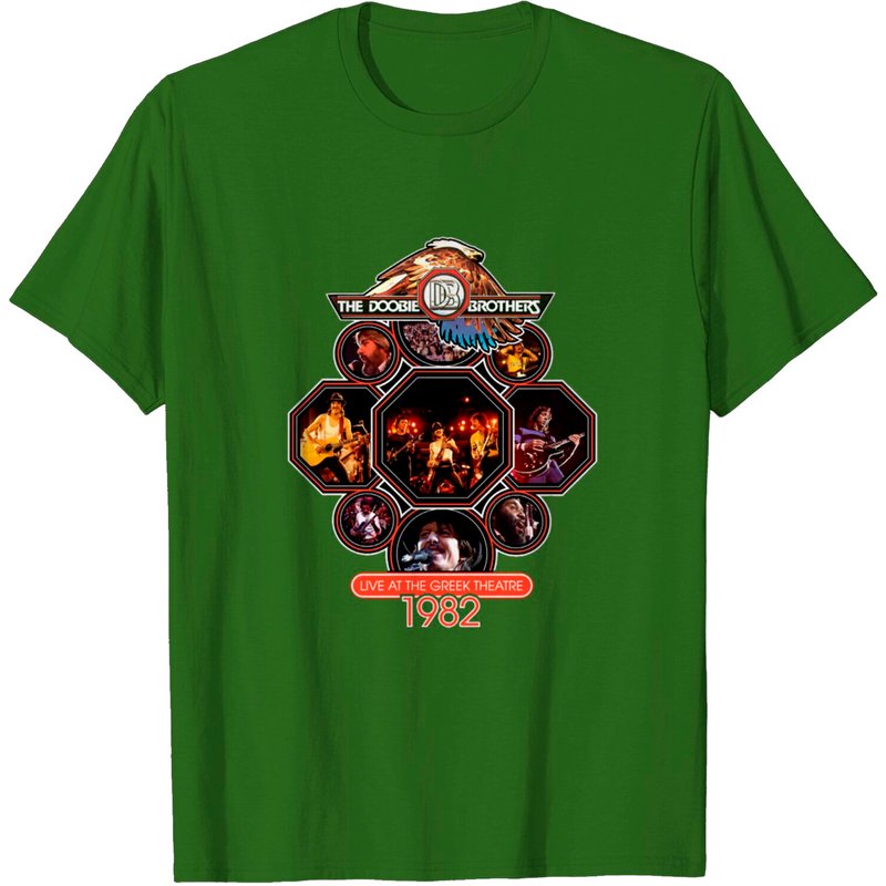 The Doobie Brothers Greek 1982 T-Shirt for Men — Mens T Shirts