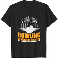 T-shirt pour hommes Bowling Is Right Up My Alley — T-shirts pour hommes