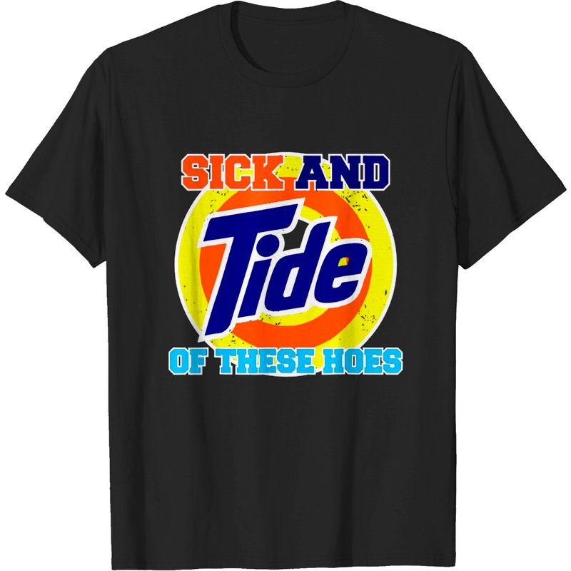 T-shirt Vintage Sick And Tide Of These Hoes pour Hommes — T-shirts pour hommes