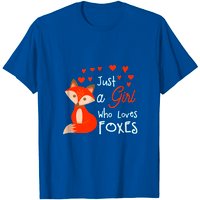 Just A Girl Who Loves Foxes Men's T-Shirt — Mens T Shirts