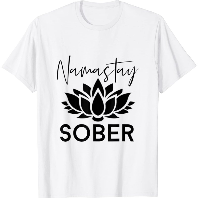 T-shirt Namastay Sober Lotus Sobriety Recovery pour hommes — T-shirts pour hommes