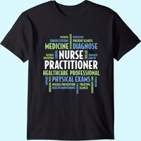 Nurse Practitioner NP Words T-Shirt for Men