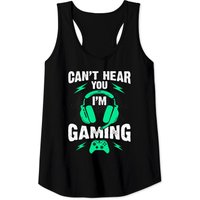 Can't Hear You I'm Gaming Funny Video Gamer Headset Tank Top