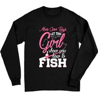 Laissez cette fille vous montrer comment attraper des poissons - Manches longues — T-shirts pour hommes