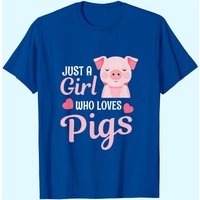 Juste une fille qui aime les cochons T-shirt pour hommes