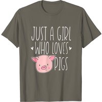 Femme qui aime les cochons T-shirt amusant pour hommes