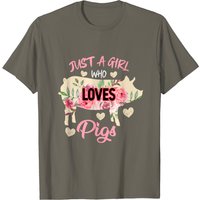 Juste une Fille Qui Aime les Cochons T-Shirt Amusant pour Hommes — T-shirts pour hommes