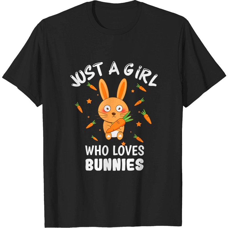 Just A Girl Who Loves Bunnies T-shirt pour hommes — T-shirts pour hommes