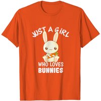 Just A Girl Who Loves Bunnies Rabbit Carrot T-Shirt for Men