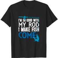 T-shirt de pêcheur "Je suis si bon avec ma canne" pour hommes — T-shirts pour hommes