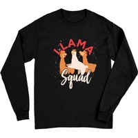 Funny Llama Animal Lover Alpaca Squad Long Sleeve T-Shirt