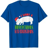 T-shirt I Want A Hippopotamus For Christmas Hippo pour hommes