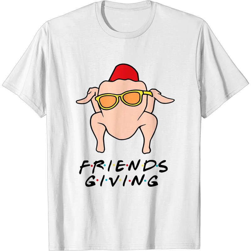 T-shirt Thanksgiving d'amis avec dinde pour hommes — T-shirts pour hommes