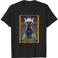 T-shirt pour hommes avec la carte de tarot de la déesse Hécate et la triple lune — T-shirts pour hommes