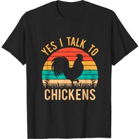 T-shirt Vintage Amusant Yep I Parle Aux Poules pour Agriculteurs — T-shirts pour hommes