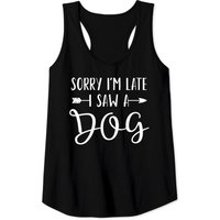Désolé d'être en retard, j'ai vu un chien - Débardeur pour hommes — T-shirts pour hommes