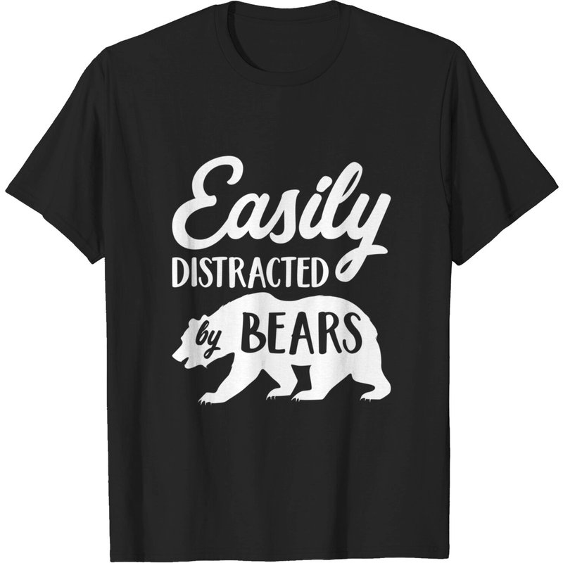 T-shirt pour hommes facilement distraits par les ours — T-shirts pour hommes