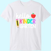 T-shirt Équipe Hello Kindergarten pour hommes en noir