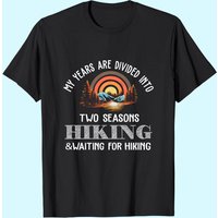 T-shirt de randonnée Two Seasons pour hommes en noir