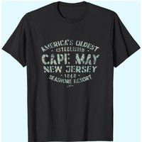 Cape May, NJ Men's T-Shirt in Black — Mens T Shirts