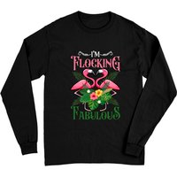 T-shirt à manches longues I'm Flocking Fabulous Flamant Rose d'été — T-shirts pour hommes