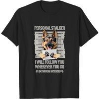 Personal Stalker Dog German Shepherd T-Shirt for Men — Mens T Shirts