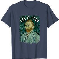 T-shirt Let It Gogh pour hommes en noir — T-shirts pour hommes