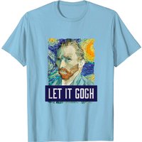 T-shirt Vincent Van Gogh Let It Gogh pour hommes en noir — T-shirts pour hommes