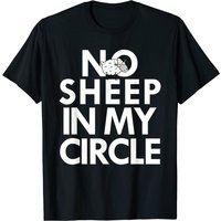 No Sheep In My Circle Men's T-Shirt in Black — Mens T Shirts