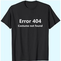 T-shirt d'Halloween Error 404 Costume Not Found pour hommes — T-shirts pour hommes