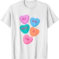 All You Need Is Luv Hearts Candy T-Shirt for Men