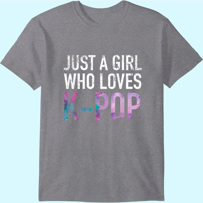 BTS Just A Girl Who Loves K-Pop T-Shirt for Men — Mens T Shirts
