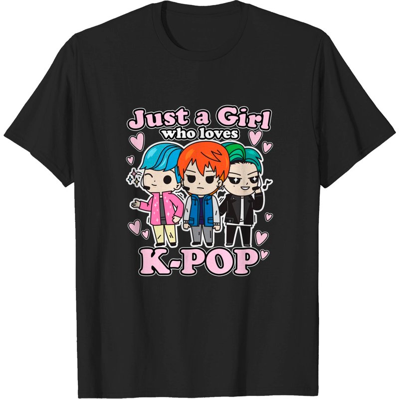 BTS Just A Girl Who Loves K-Pop T-Shirt pour hommes — T-shirts pour hommes