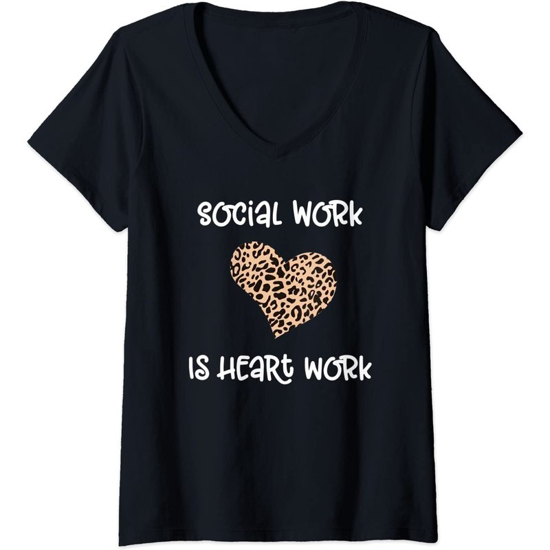 T-shirt Social Work Is Heart Work pour hommes — T-shirts pour hommes