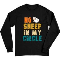 No Sheep In My Circle Vintage Funny Sheep Long Sleeve T-shirt