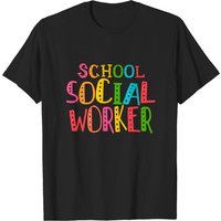T-shirt Cadeau pour Travailleur Social Scolaire pour Hommes