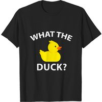 What The Duck Funny Rubber Duck T-Shirt for Men