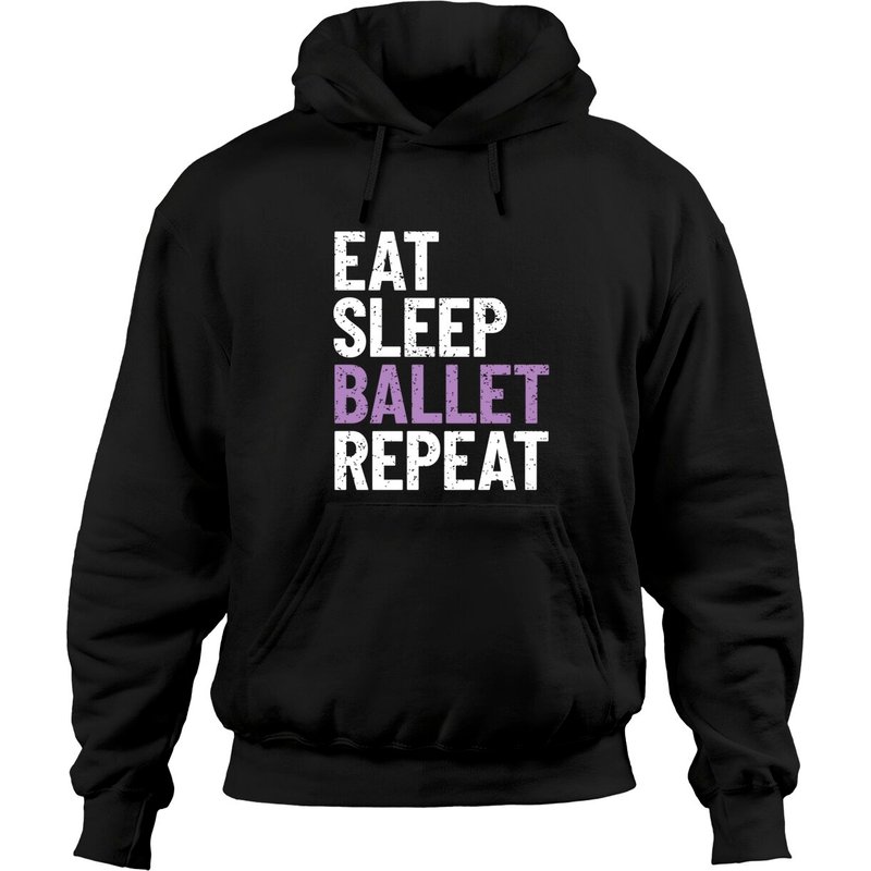 Hoodie Unisexe Eat Sleep Ballet Repeat