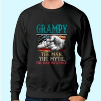 Hoodie Grampy L'Homme Le Mythe La Mauvaise Influence — Sweats à capuche pour hommes