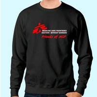 Doctors Without Borders Unisex Black Sweatshirt — Mens Hoodies