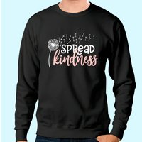 Spread Kindness Unisex Sweatshirt with Dandelion Graphic — Mens Hoodies