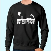 Sweat à Capuche Disc Golf Que Le Parcours Soit Avec Vous