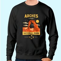 Sweat à capuche Parc national des Arches Delicate Arch Cadeau Vintage — Sweats à capuche pour hommes