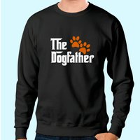 Sweatshirt Cool Dog Dad Le Dogfather Unisexe Noir